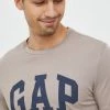 Ανδρικά Μπλουζάκια Βαμβακερό μπλουζάκι GAP καφέ