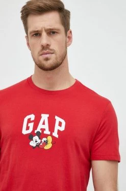 Ανδρικά Μπλουζάκια Βαμβακερό μπλουζάκι GAP Mickey Mouse κόκκινο -Gap Κατάστημα unnamed file 1045