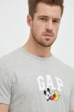 Ανδρικά Μπλουζάκια Βαμβακερό μπλουζάκι GAP Mickey Mouse γκρι -Gap Κατάστημα unnamed file 1070