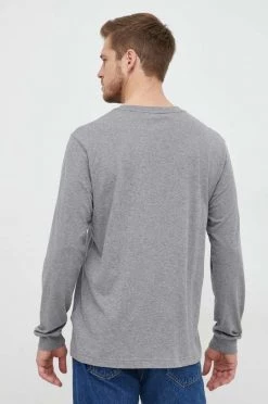 Ανδρικά Μακρυμάνικα Βαμβακερή μπλούζα με μακριά μανίκια GAP γκρι -Gap Κατάστημα unnamed file 1087