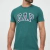 Ανδρικά Μπλουζάκια Βαμβακερό μπλουζάκι GAP πράσινο