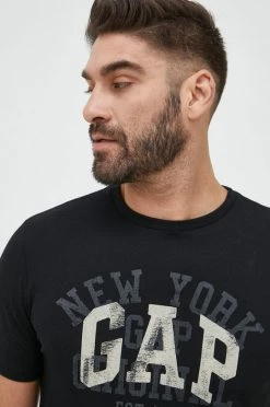 Ανδρικά Μπλουζάκια Βαμβακερό μπλουζάκι GAP μαύρο -Gap Κατάστημα unnamed file 1140