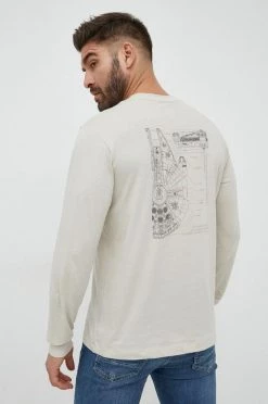 Ανδρικά Μακρυμάνικα Βαμβακερή μπλούζα με μακριά μανίκια GAP X Star Wars μπεζ -Gap Κατάστημα unnamed file 1159