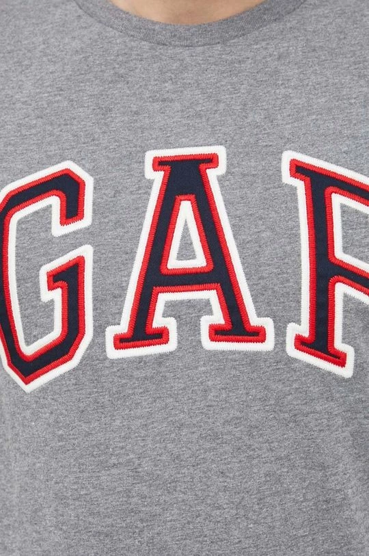 Ανδρικά Μπλουζάκια Βαμβακερό μπλουζάκι GAP γκρι 7 Ανδρικά Μπλουζάκια Βαμβακερό μπλουζάκι GAP γκρι - Image 5