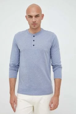 Ανδρικά Μακρυμάνικα Longsleeve GAP χάλυβα μπλε