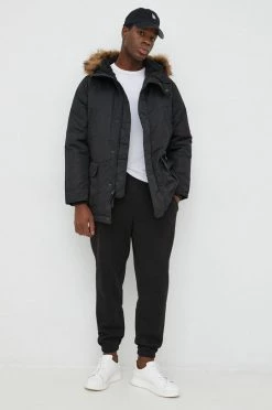 Ανδρικά Παντελόνια φόρμας GAP μαύρο