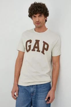 Ανδρικά Μπλουζάκια Βαμβακερό μπλουζάκι GAP γκρι