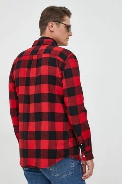 Ανδρικά Πουκάμισα Βαμβακερό πουκάμισο GAP χρώμα: κόκκινο, -Gap Κατάστημα unnamed file 1269