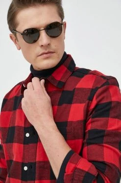 Ανδρικά Πουκάμισα Βαμβακερό πουκάμισο GAP χρώμα: κόκκινο, -Gap Κατάστημα unnamed file 1270