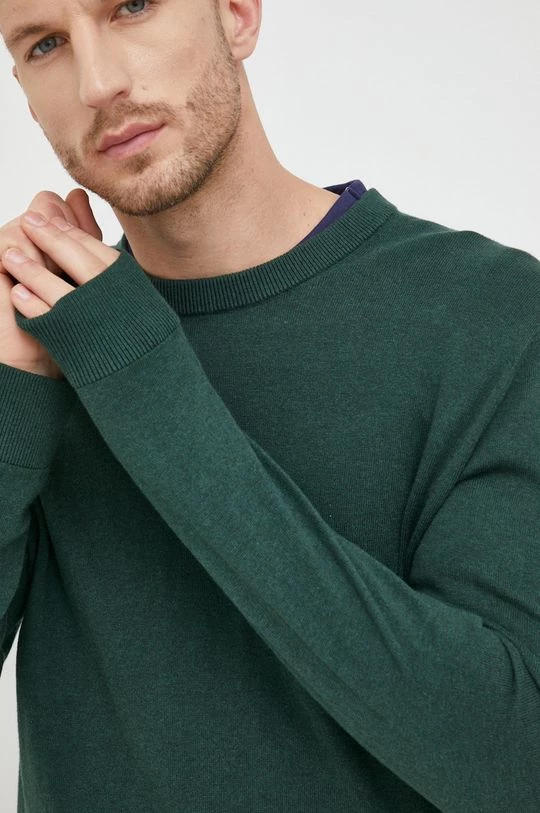 Ανδρικά Χωρίς φερμουάρ Βαμβακερό πουλόβερ GAP χρώμα: πράσινο, 7 Ανδρικά Χωρίς φερμουάρ Βαμβακερό πουλόβερ GAP χρώμα: πράσινο, - Image 5