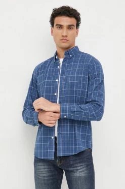 Ανδρικά Πουκάμισα Πουκάμισο GAP ναυτικό μπλε,