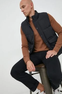 Ανδρικά Γιλέκα Αμάνικο μπουφάν GAP μαύρο