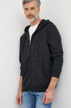 Ανδρικά Με φερμουάρ Μπλούζα GAP μαύρο