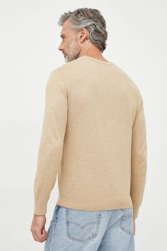 Ανδρικά Χωρίς φερμουάρ Βαμβακερό πουλόβερ GAP χρώμα: μπεζ, 5 Ανδρικά Χωρίς φερμουάρ Βαμβακερό πουλόβερ GAP χρώμα: μπεζ, - Image 3