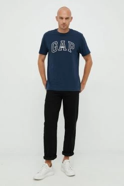 Ανδρικά Μπλουζάκια Βαμβακερό μπλουζάκι GAP ναυτικό μπλε -Gap Κατάστημα unnamed file 1362