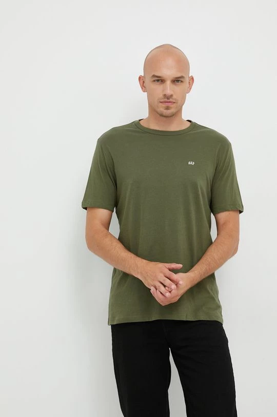 Ανδρικά Μπλουζάκια Βαμβακερό μπλουζάκι GAP μπεζ 4 Ανδρικά Μπλουζάκια Βαμβακερό μπλουζάκι GAP μπεζ - Image 2