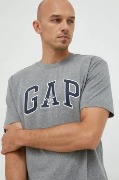 Ανδρικά Μπλουζάκια Βαμβακερό μπλουζάκι GAP γκρι -Gap Κατάστημα unnamed file 1383