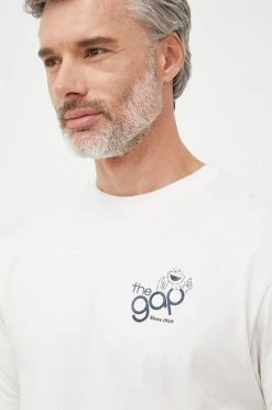 Ανδρικά Μπλουζάκια Βαμβακερό μπλουζάκι GAP μπεζ -Gap Κατάστημα unnamed file 1388