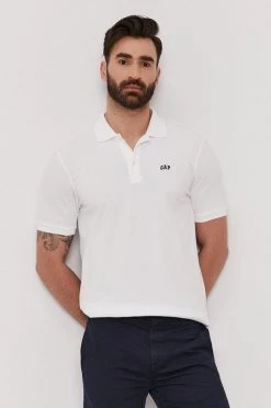 Ανδρικά Πόλο μπλουζάκια Πόλο GAP άσπρο