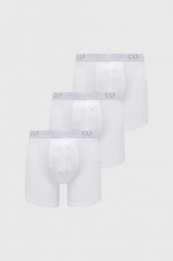 Ανδρικά Μπόξερ και σλιπ Μποξεράκια GAP 3-pack άσπρο