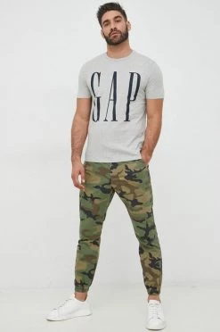 Ανδρικά Μπλουζάκια Βαμβακερό μπλουζάκι GAP γκρι