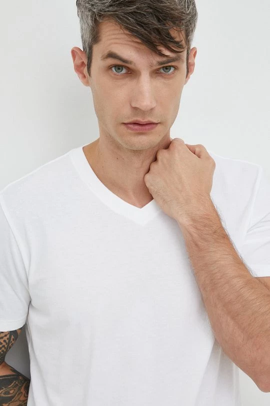 Ανδρικά Μπλουζάκια Βαμβακερό μπλουζάκι GAP άσπρο 5 Ανδρικά Μπλουζάκια Βαμβακερό μπλουζάκι GAP άσπρο - Image 3