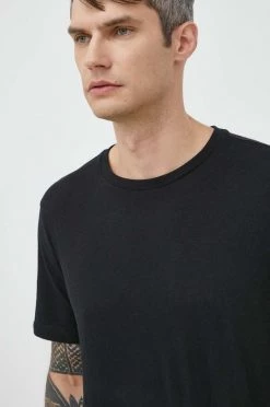 Ανδρικά Μπλουζάκια Βαμβακερό μπλουζάκι GAP μαύρο