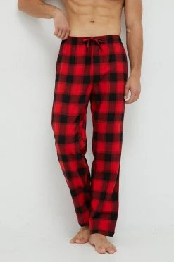 Ανδρικά Πιζάμα Βαμβακερό παντελόνι πιτζάμα GAP κόκκινο