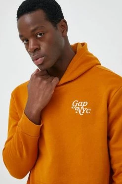 Ανδρικά Χωρίς φερμουάρ Μπλούζα GAP καφέ, με κουκούλα