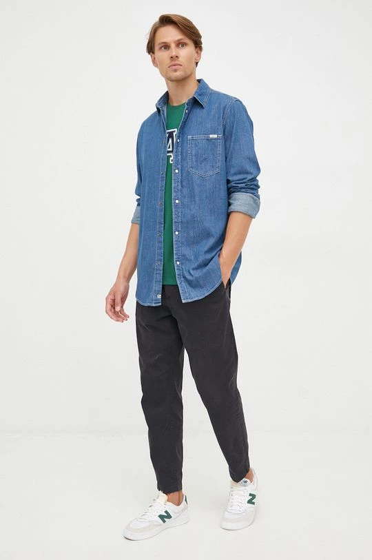 Ανδρικά Μπλουζάκια Βαμβακερό μπλουζάκι GAP πράσινο 5 Ανδρικά Μπλουζάκια Βαμβακερό μπλουζάκι GAP πράσινο - Image 3