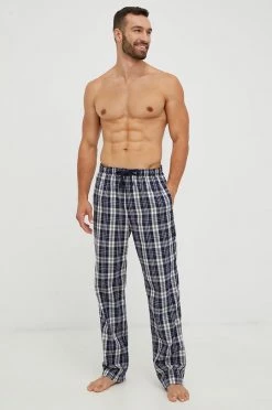 Ανδρικά Πιζάμα Βαμβακερό παντελόνι πιτζάμα GAP ναυτικό μπλε