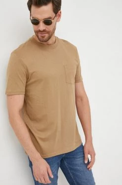 Ανδρικά Μπλουζάκια Βαμβακερό μπλουζάκι GAP καφέ