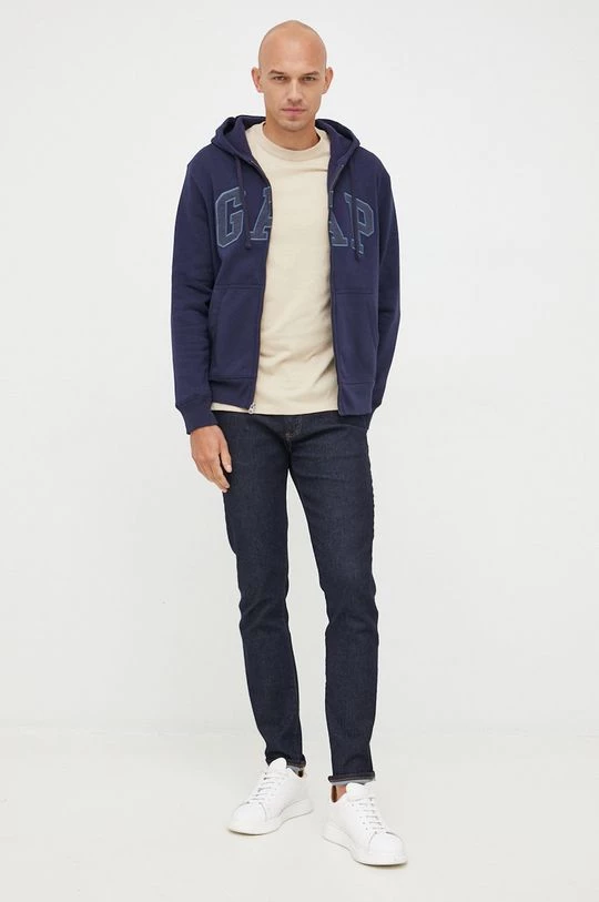 Ανδρικά Μπλουζάκια Βαμβακερό μπλουζάκι GAP μπεζ 4 Ανδρικά Μπλουζάκια Βαμβακερό μπλουζάκι GAP μπεζ - Image 2