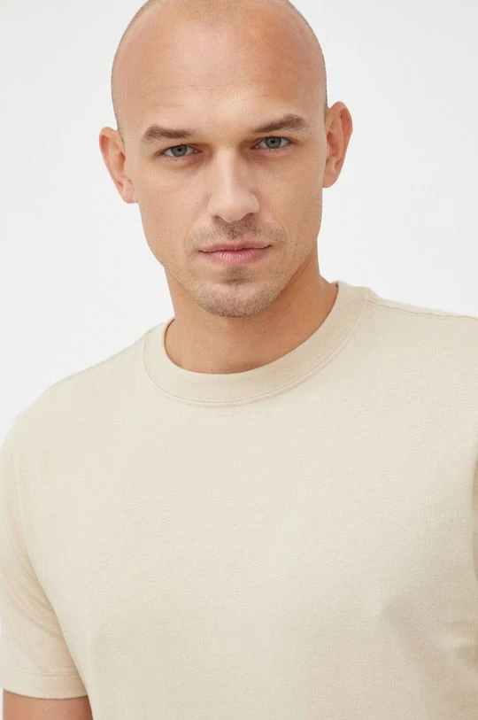 Ανδρικά Μπλουζάκια Βαμβακερό μπλουζάκι GAP μπεζ 6 Ανδρικά Μπλουζάκια Βαμβακερό μπλουζάκι GAP μπεζ - Image 4