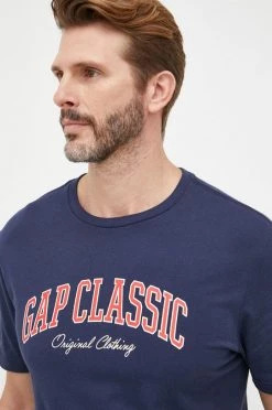 Ανδρικά Μπλουζάκια Βαμβακερό μπλουζάκι GAP ναυτικό μπλε -Gap Κατάστημα unnamed file 1749
