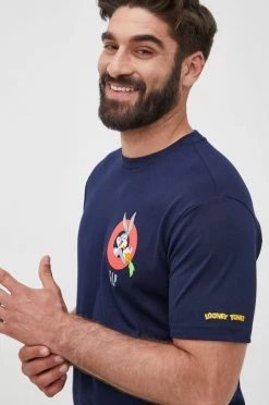 Ανδρικά Μπλουζάκια Βαμβακερό μπλουζάκι GAP ναυτικό μπλε -Gap Κατάστημα unnamed file 1807