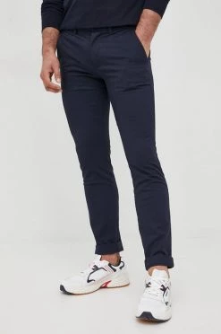 Ανδρικά Υφασμάτινα Παντελόνι GAP χρώμα: ναυτικό μπλε