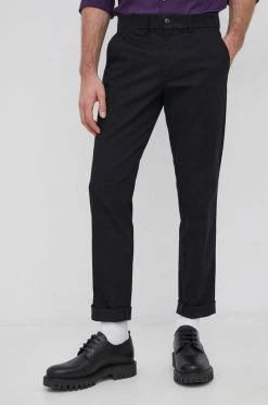 Ανδρικά Υφασμάτινα Παντελόνι GAP χρώμα: μαύρο