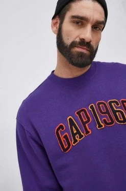 Ανδρικά Χωρίς φερμουάρ Μπλούζα GAP χρώμα: μοβ -Gap Κατάστημα unnamed file 1873