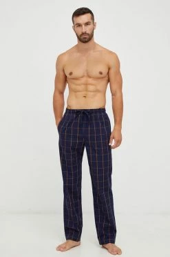 Ανδρικά Πιζάμα Βαμβακερό παντελόνι πιτζάμα GAP ναυτικό μπλε