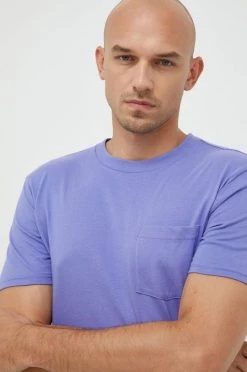 Ανδρικά Μπλουζάκια Βαμβακερό μπλουζάκι GAP μοβ -Gap Κατάστημα unnamed file 1952