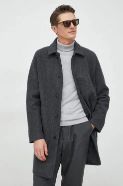 Ανδρικά Παλτά Παλτό από μείγμα μαλλιού GAP γκρι,
