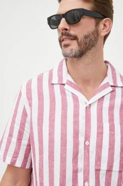 Ανδρικά Πουκάμισα Πουκάμισο από λινό GAP χρώμα: μοβ, -Gap Κατάστημα unnamed file 1984