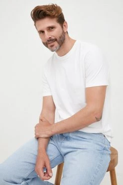 Ανδρικά Μπλουζάκια Βαμβακερό μπλουζάκι GAP άσπρο