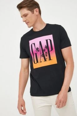 Ανδρικά Μπλουζάκια Βαμβακερό μπλουζάκι GAP μαύρο -Gap Κατάστημα unnamed file 1998