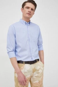 Ανδρικά Πουκάμισα Πουκάμισο GAP ανοιχτό μπλε