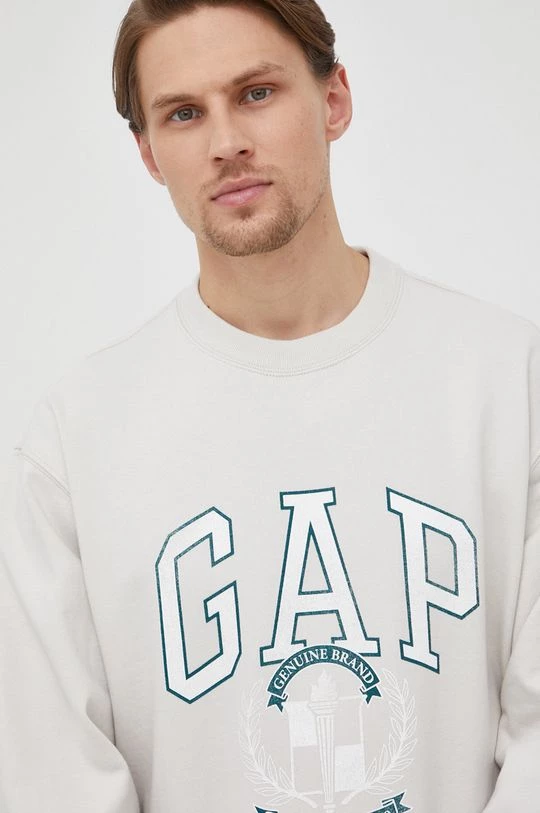 Ανδρικά Χωρίς φερμουάρ Μπλούζα GAP χρώμα: γκρι, 3 Ανδρικά Χωρίς φερμουάρ Μπλούζα GAP χρώμα: γκρι,