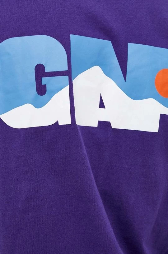 Ανδρικά Μακρυμάνικα Βαμβακερό πουκάμισο με μακριά μανίκια GAP μοβ 7 Ανδρικά Μακρυμάνικα Βαμβακερό πουκάμισο με μακριά μανίκια GAP μοβ - Image 5