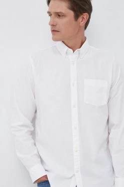 Ανδρικά Πουκάμισα Πουκάμισο GAP χρώμα: άσπρο