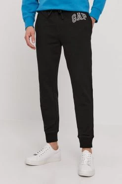 Ανδρικά Παντελόνια φόρμας Παντελόνι GAP χρώμα: μαύρο